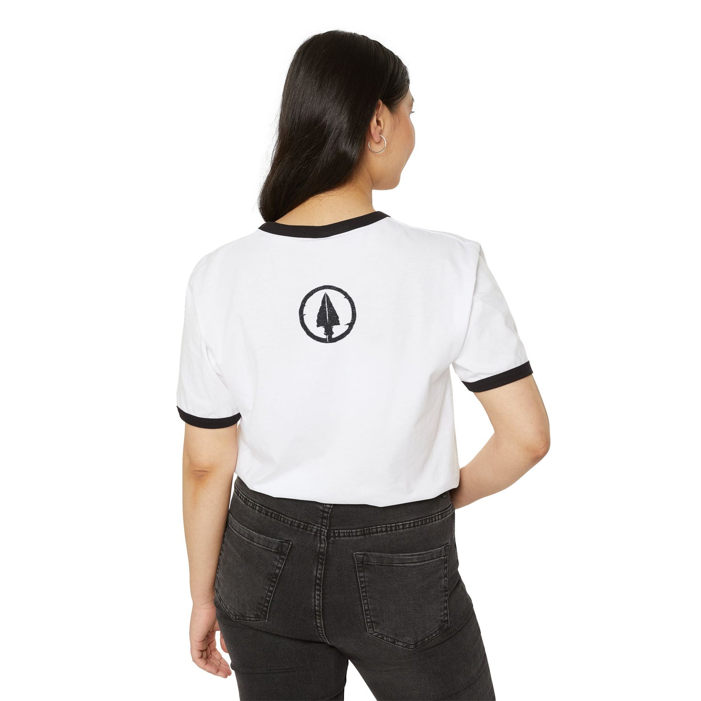 Vintage-Chic Unisex Ringer Chieftain Athletic dept Tee