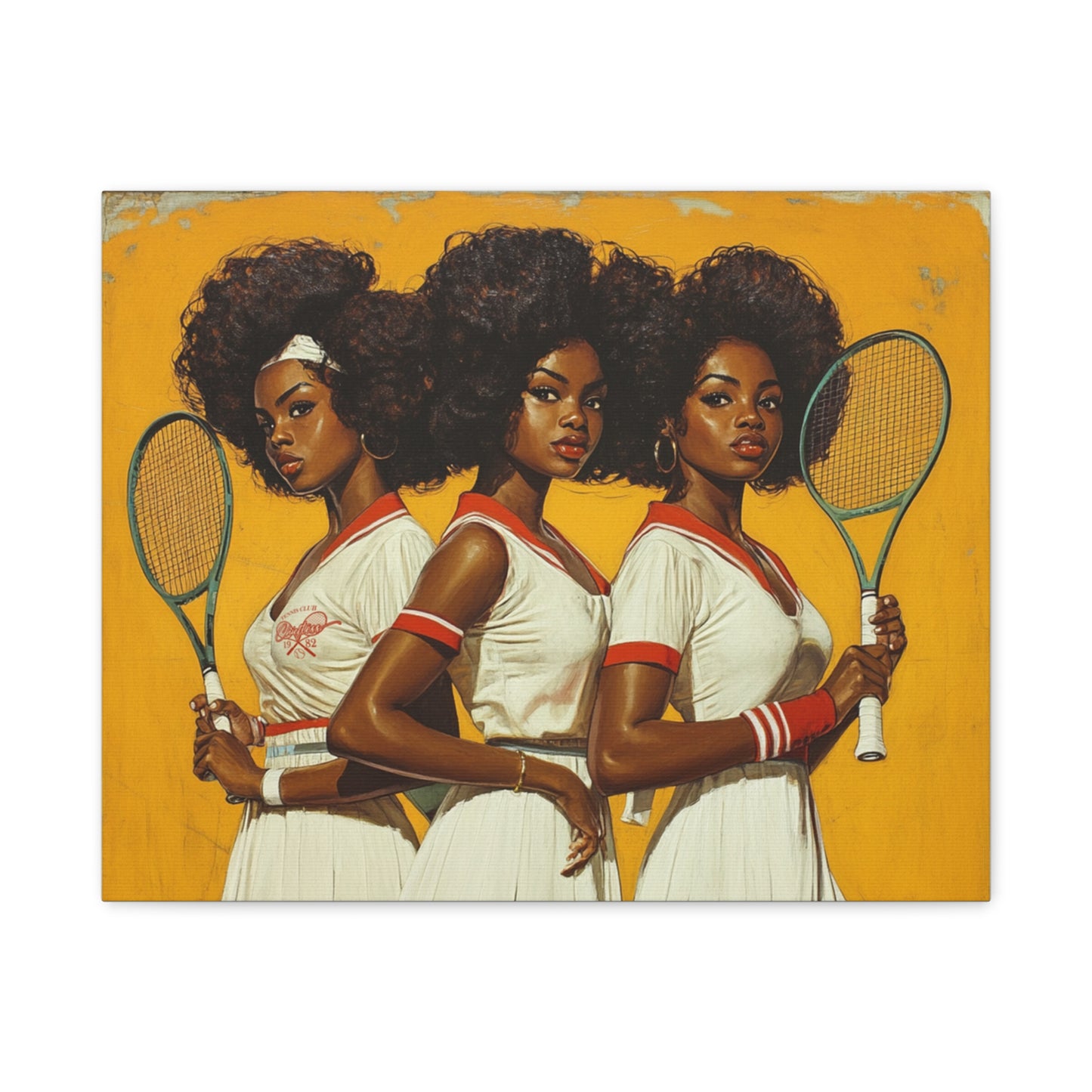 Vintage Tennis Canvas Art