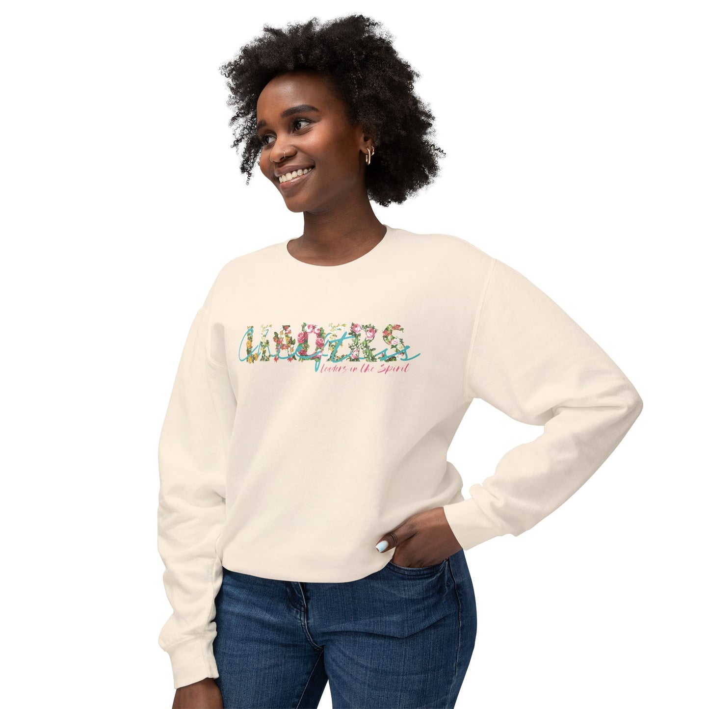 Floral Lightweight Crewneck Sweatshirt