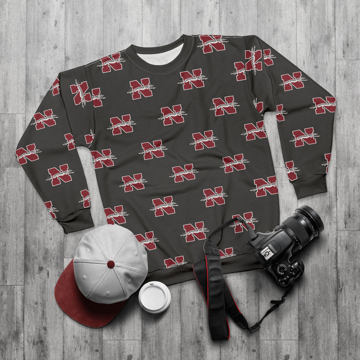 Norcom — All-Over Logo Crewneck