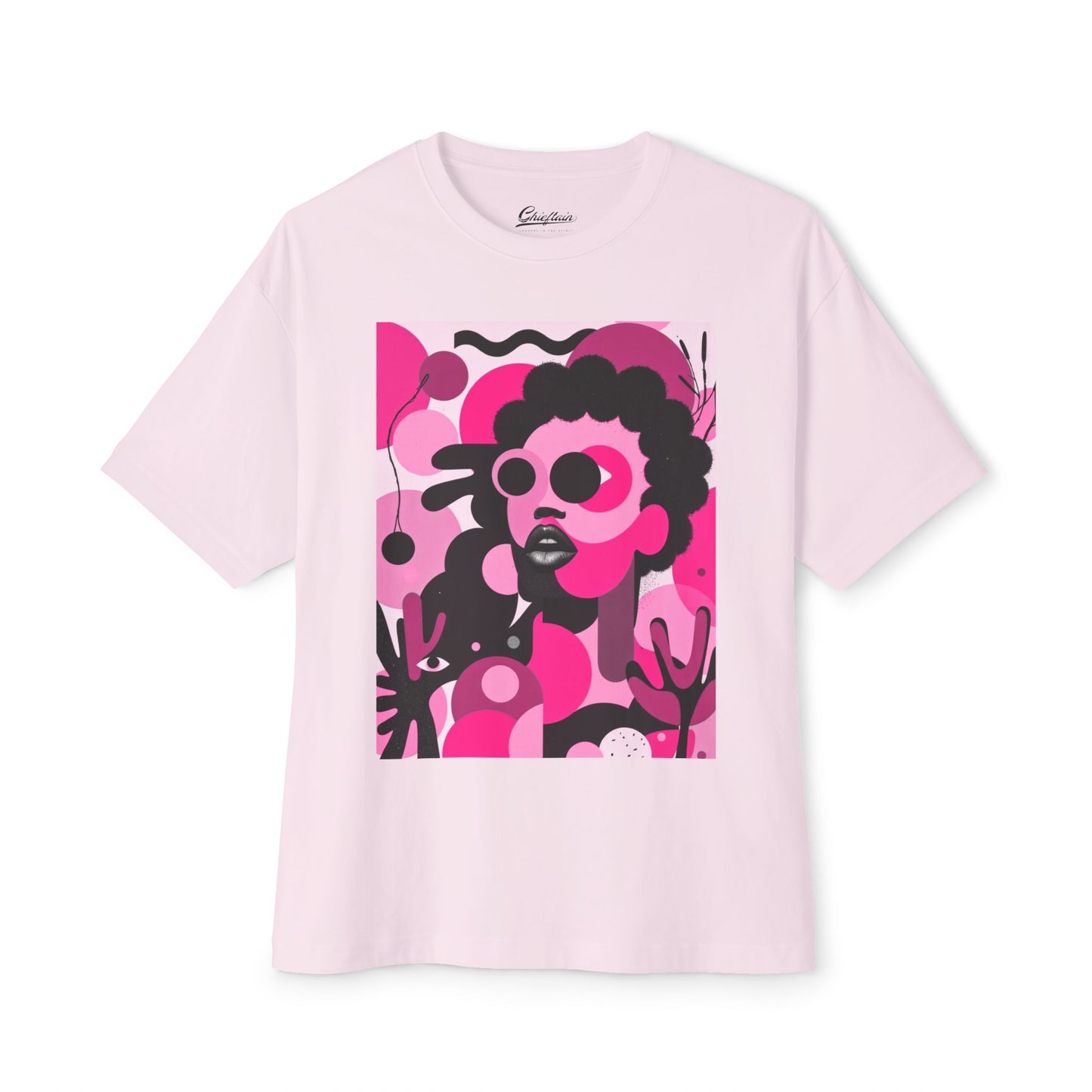 Bold Chieftess Graphic Oversized Tee - Trendy Statement T-Shirt for Everyday Style