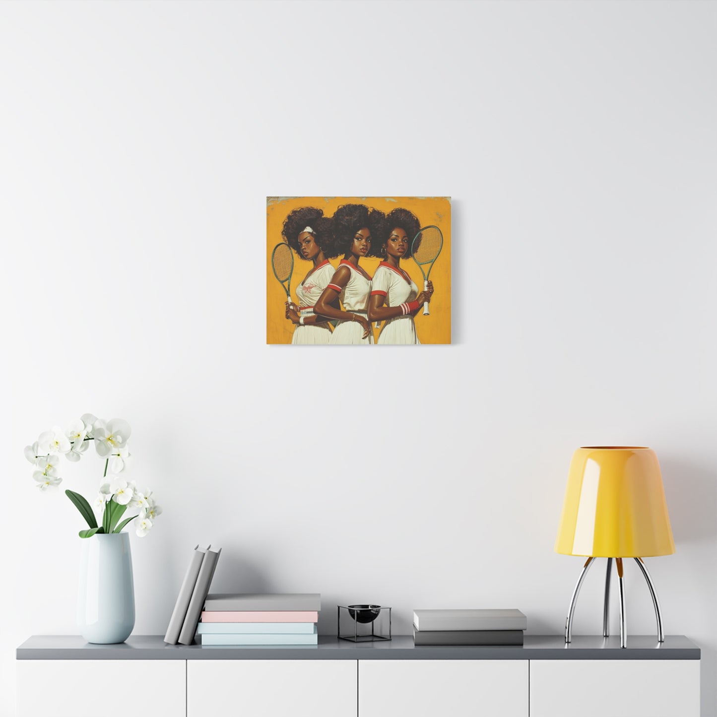 Vintage Tennis Canvas Art