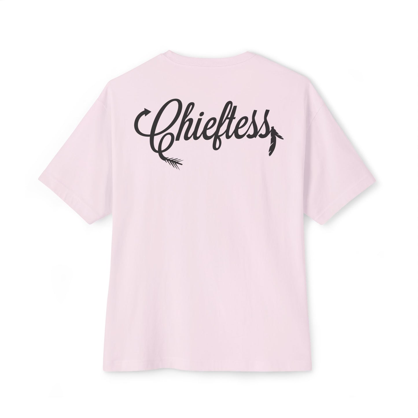 Bold Chieftess Graphic Oversized Tee - Trendy Statement T-Shirt for Everyday Style