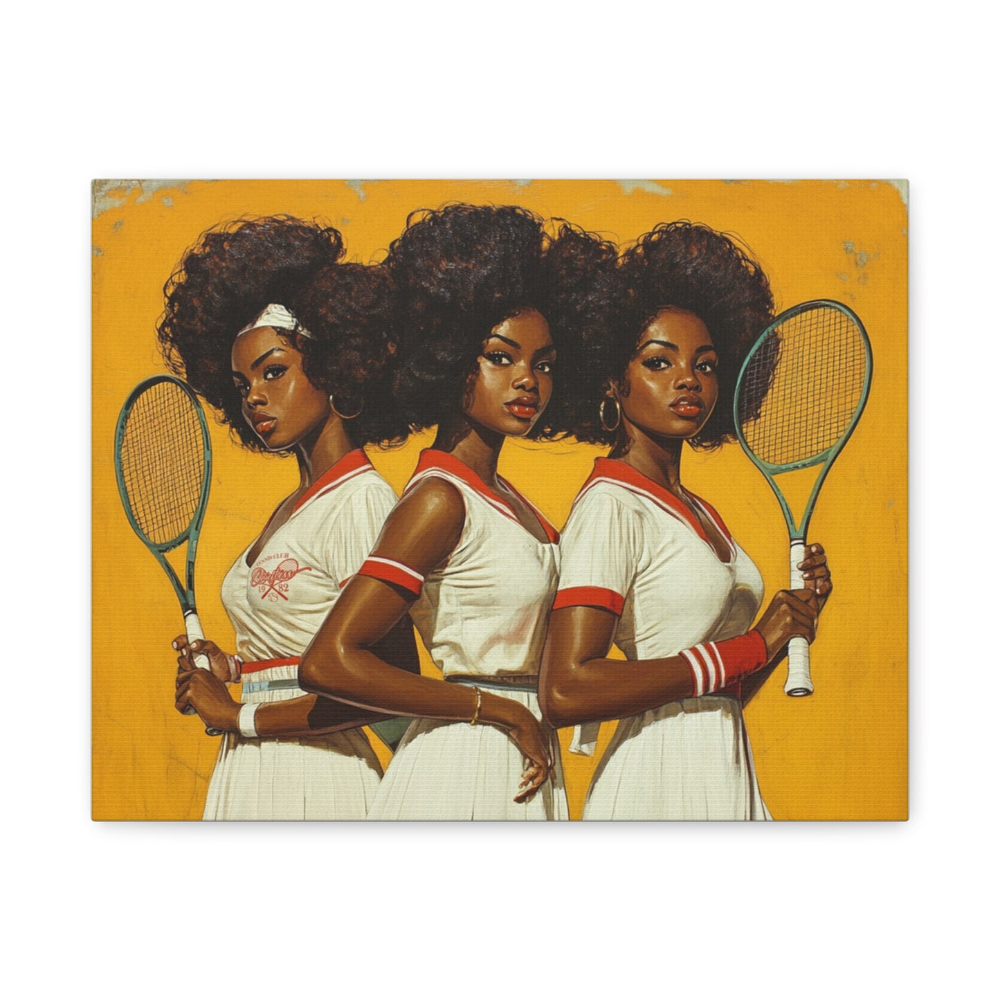 Vintage Tennis Canvas Art