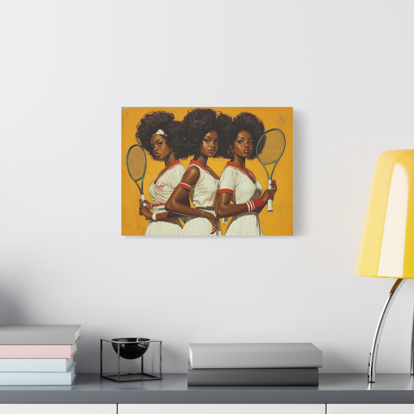 Vintage Tennis Canvas Art