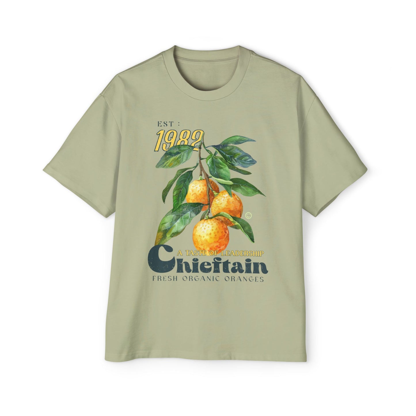 Men's Heavy Oversized Organic Orange Tee