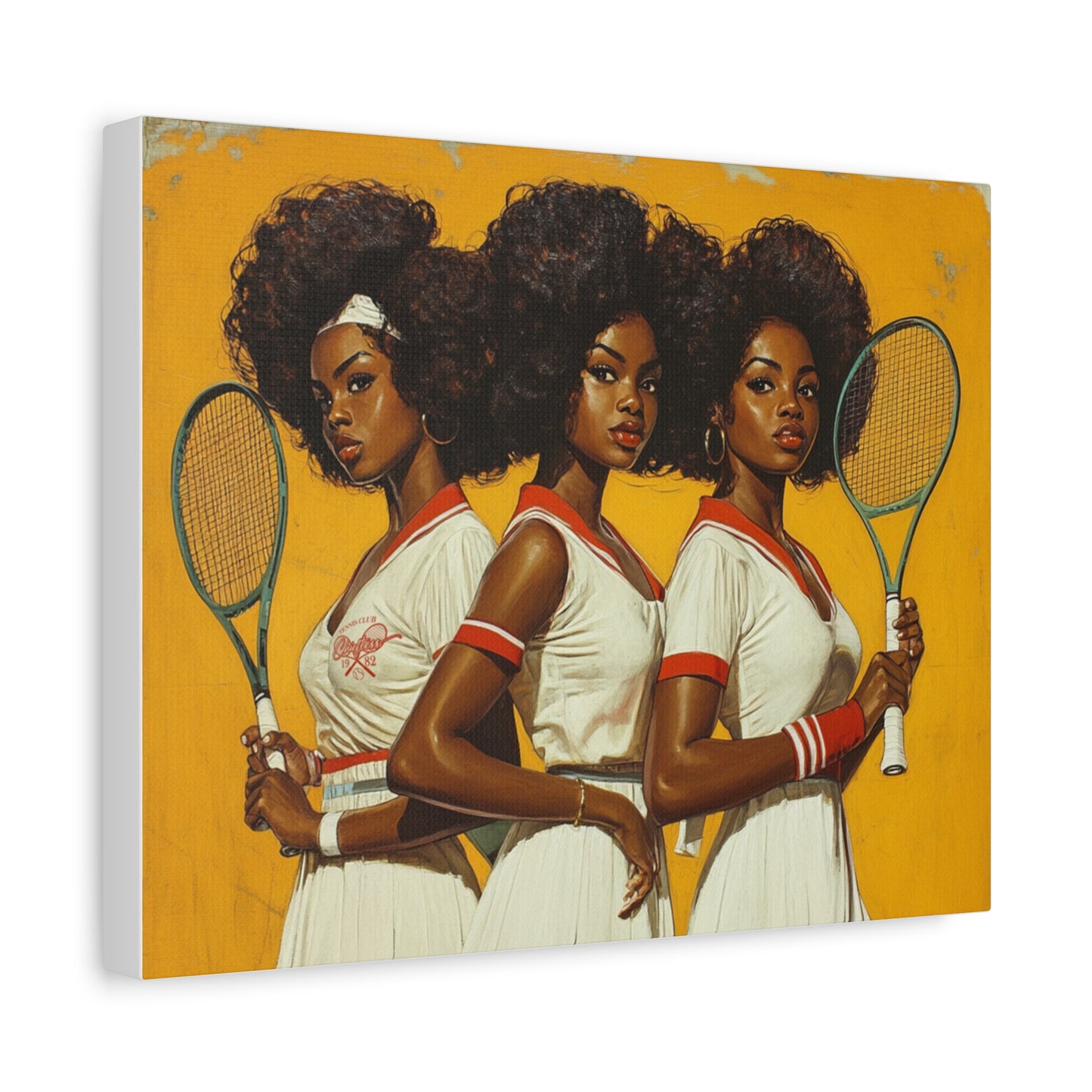 Vintage Tennis Canvas Art