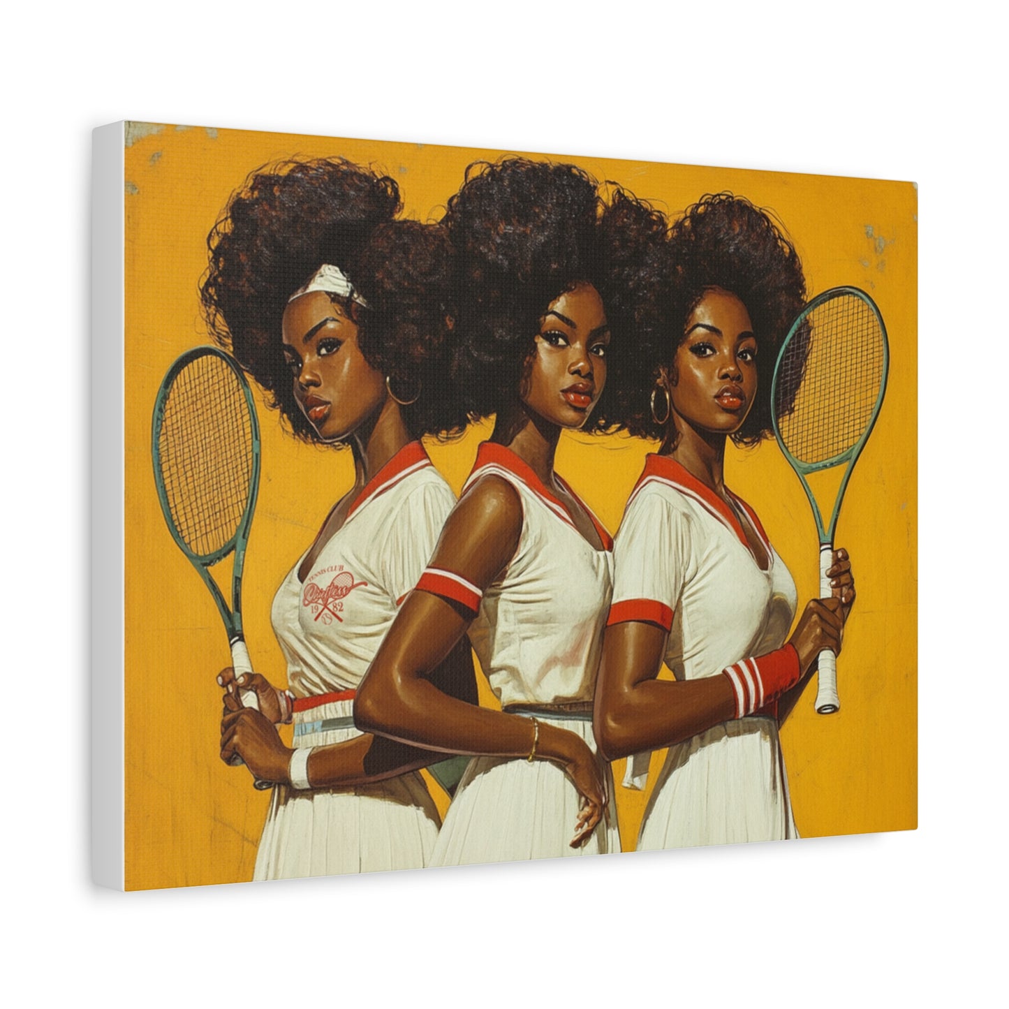 Vintage Tennis Canvas Art