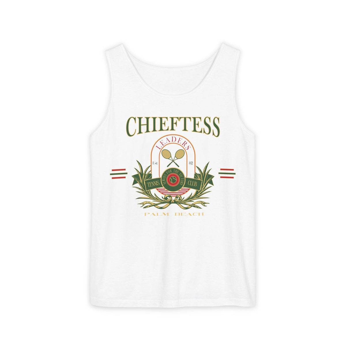 Chieftess Tennis Club Garment-Dyed Tank Top