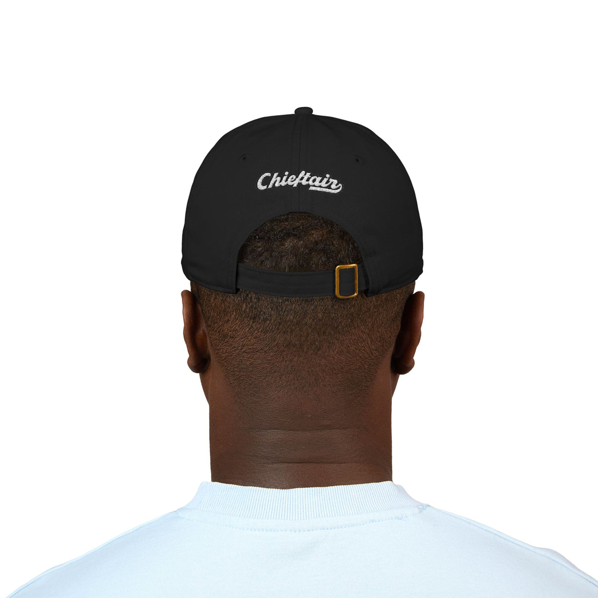 Chief Embroidered Baseball Cap — Organic Cotton, Vintage Script