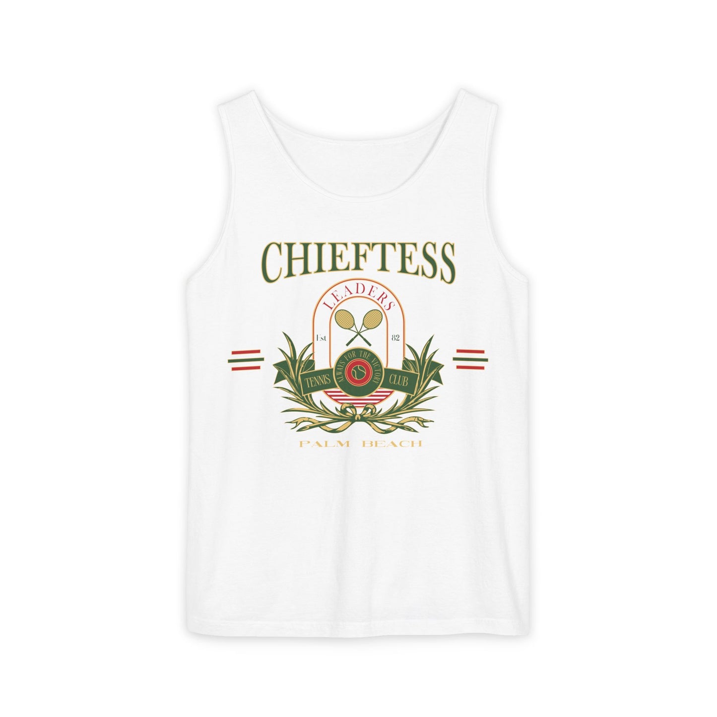 Chieftess Tennis Club Garment-Dyed Tank Top