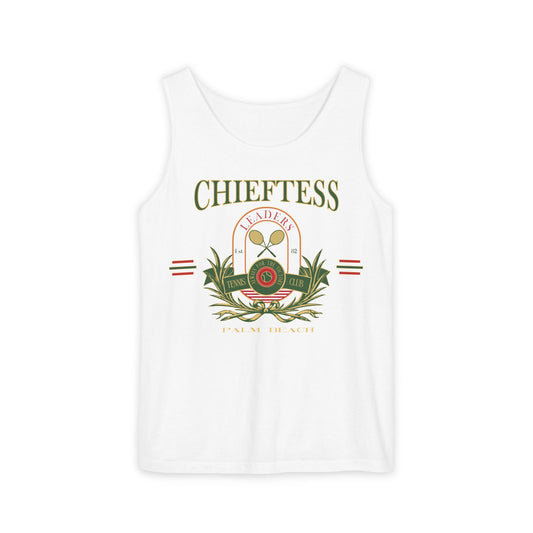 Chieftess Tennis Club Garment-Dyed Tank Top