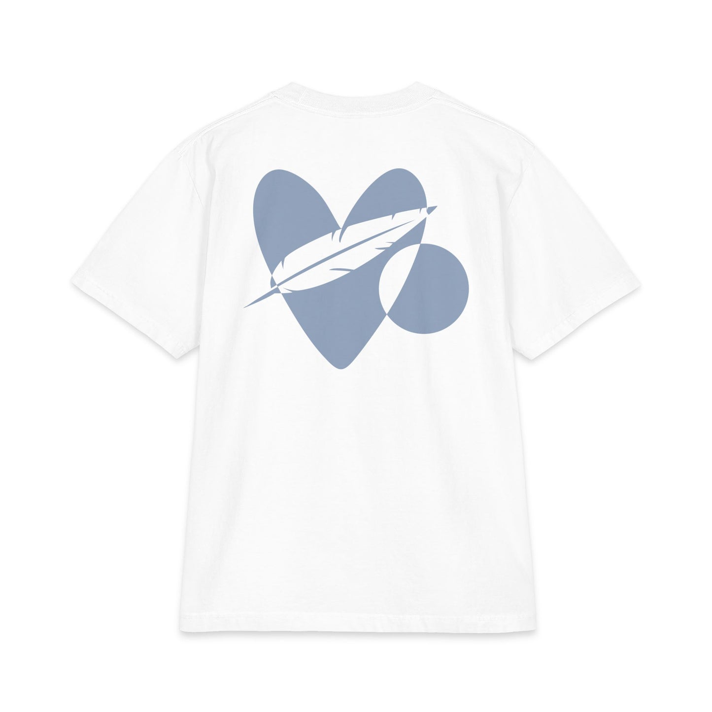 Fueled by Love Graphic Tee — Heart & Feather Design