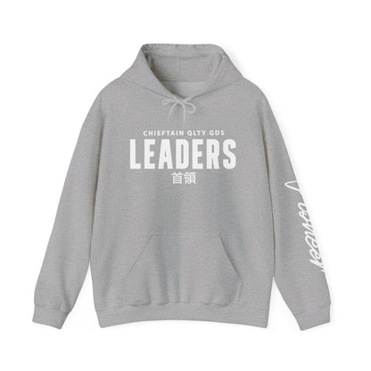 Leaders Hoodie – Bold Streetwear Pullover with 'LEADERS' with Tribe Leader Asian symbol