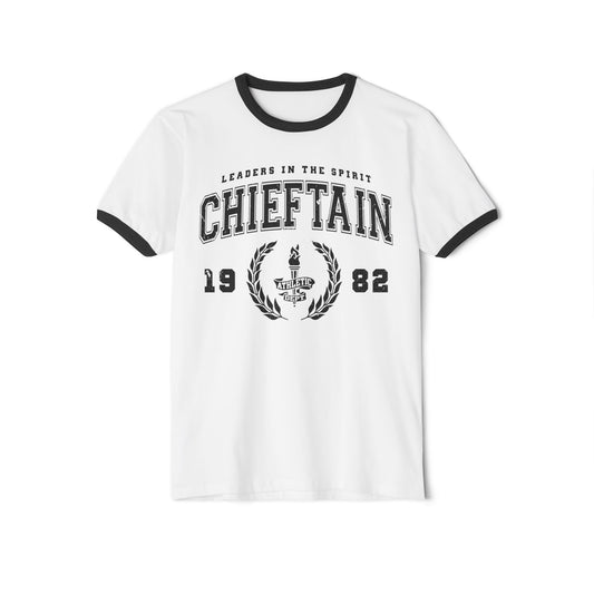 Vintage-Chic Unisex Ringer Chieftain Athletic dept Tee