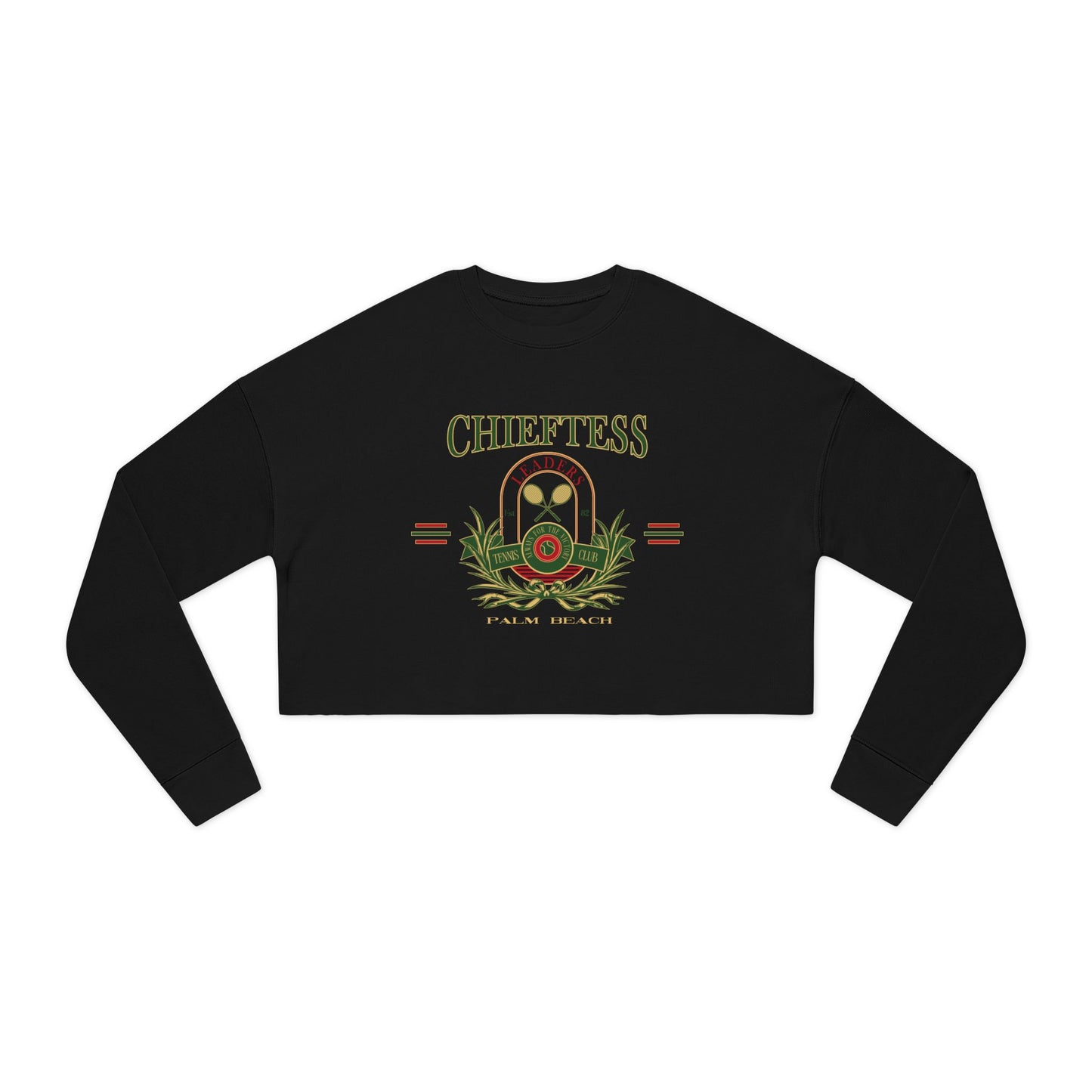 Chieftess Women's Cropped Sweatshirt Tennis Club