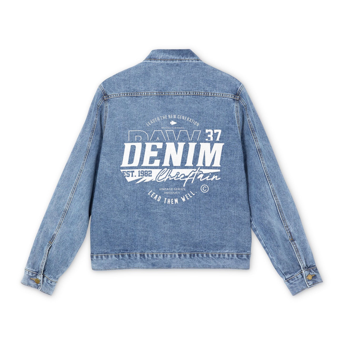 Men's Denim Jacket with Vintage Design - Casual Style for Everyday Wear