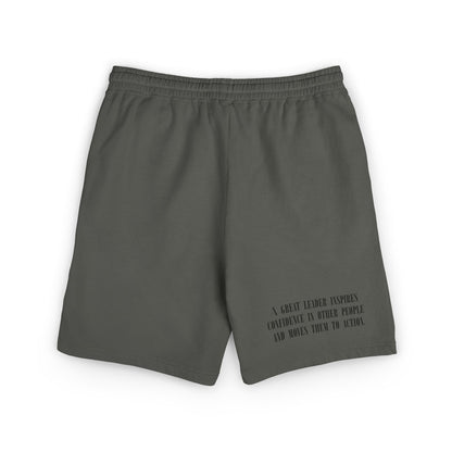 Chieftain Athleisure Sweat Shorts —Panther Emblem Casual Fleece Shorts