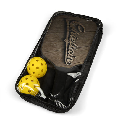 Vibrant Pickleball Paddle Set - Bold Art Design with Balls