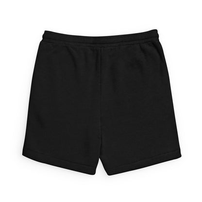 Cross Feathers  Logo Sweatshorts — Black Sponge Fleece