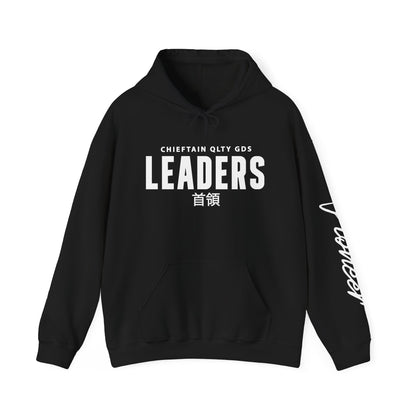 Leaders Hoodie – Bold Streetwear Pullover with 'LEADERS' with Tribe Leader Asian symbol