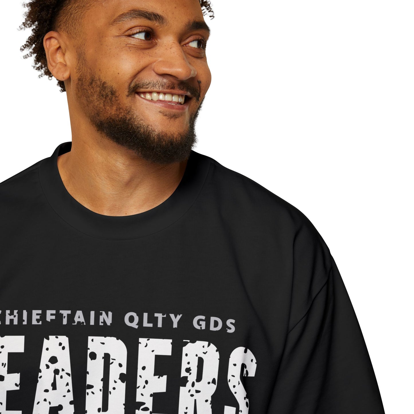 Leaders Black Heavy Oversized Tee