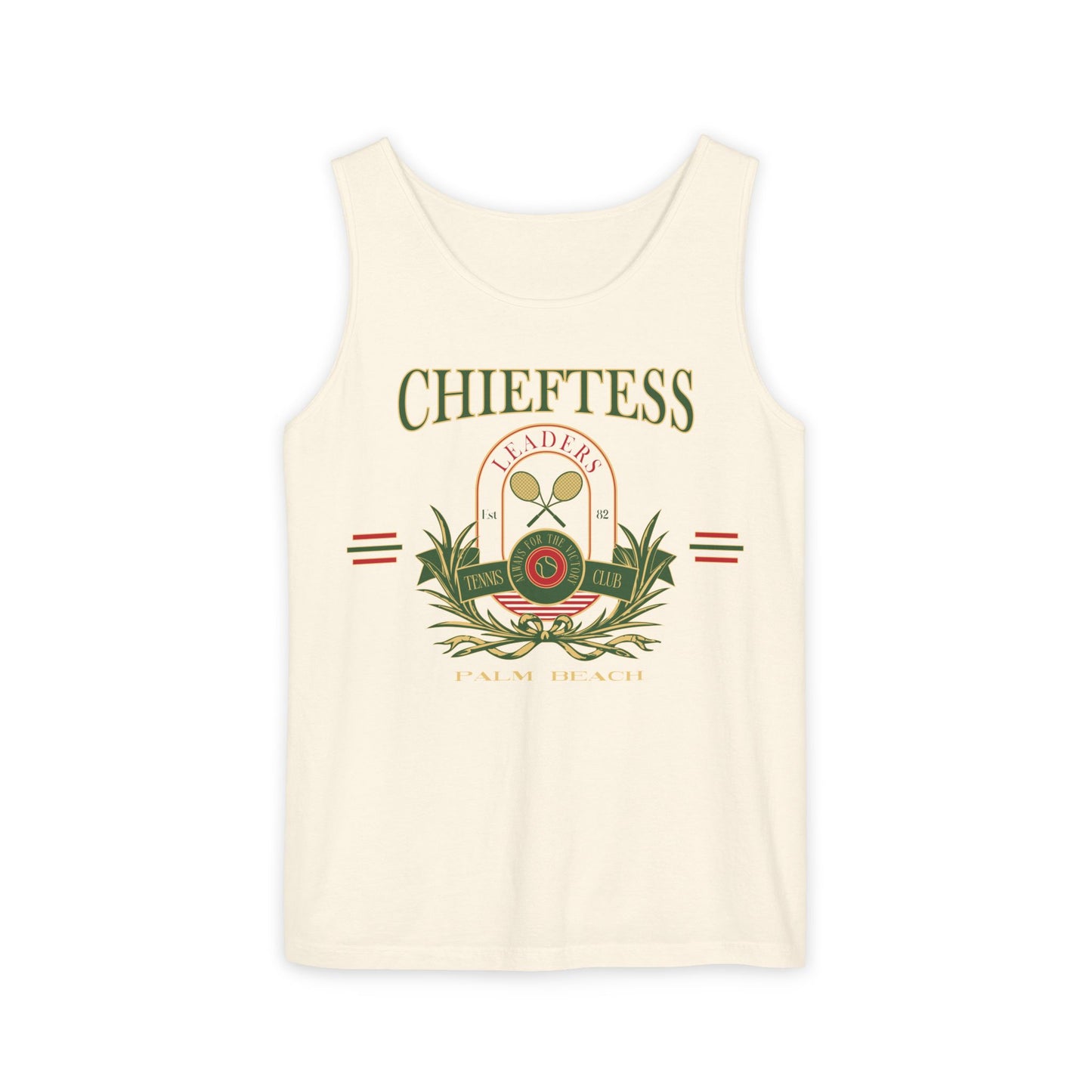 Chieftess Tennis Club Garment-Dyed Tank Top