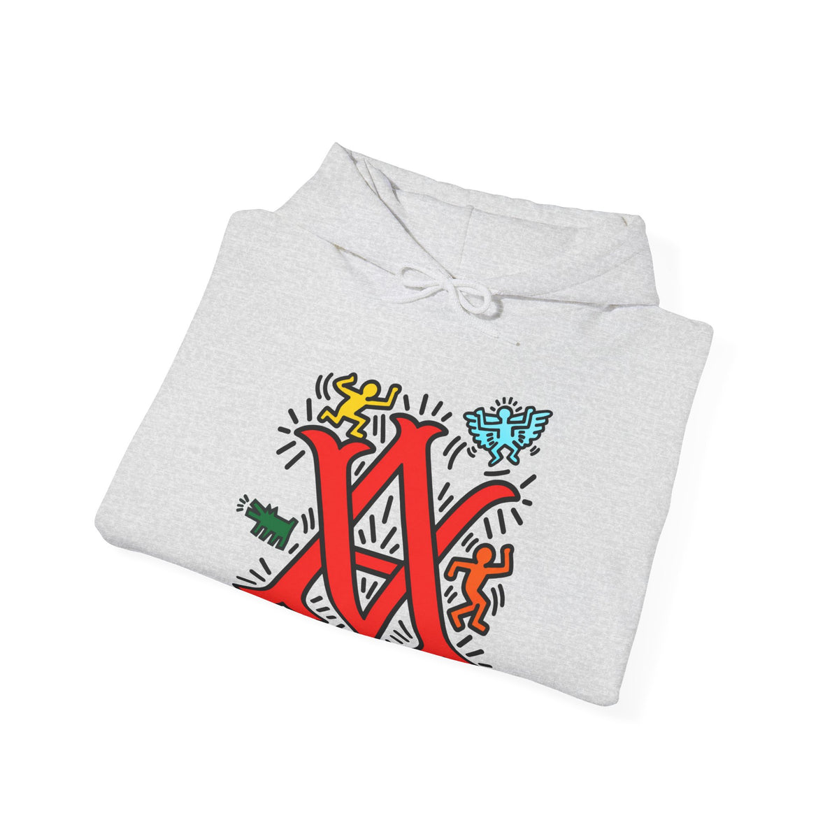 Abstract Vision Monogram Graphic Hoodie