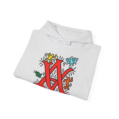 Abstract Vision Monogram Graphic Hoodie