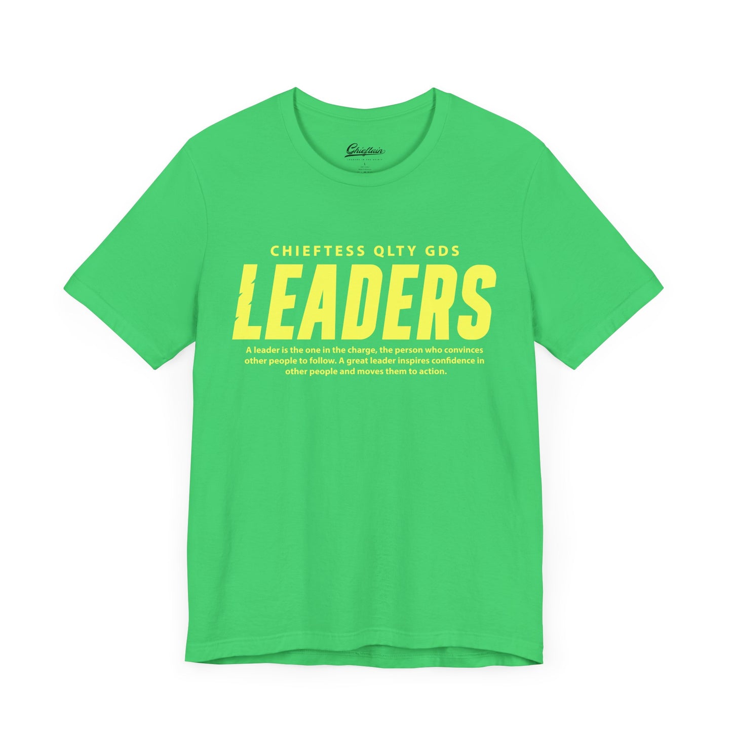 Leaders Unisex Jersey Tee - Empowering Green Tee for Leadership