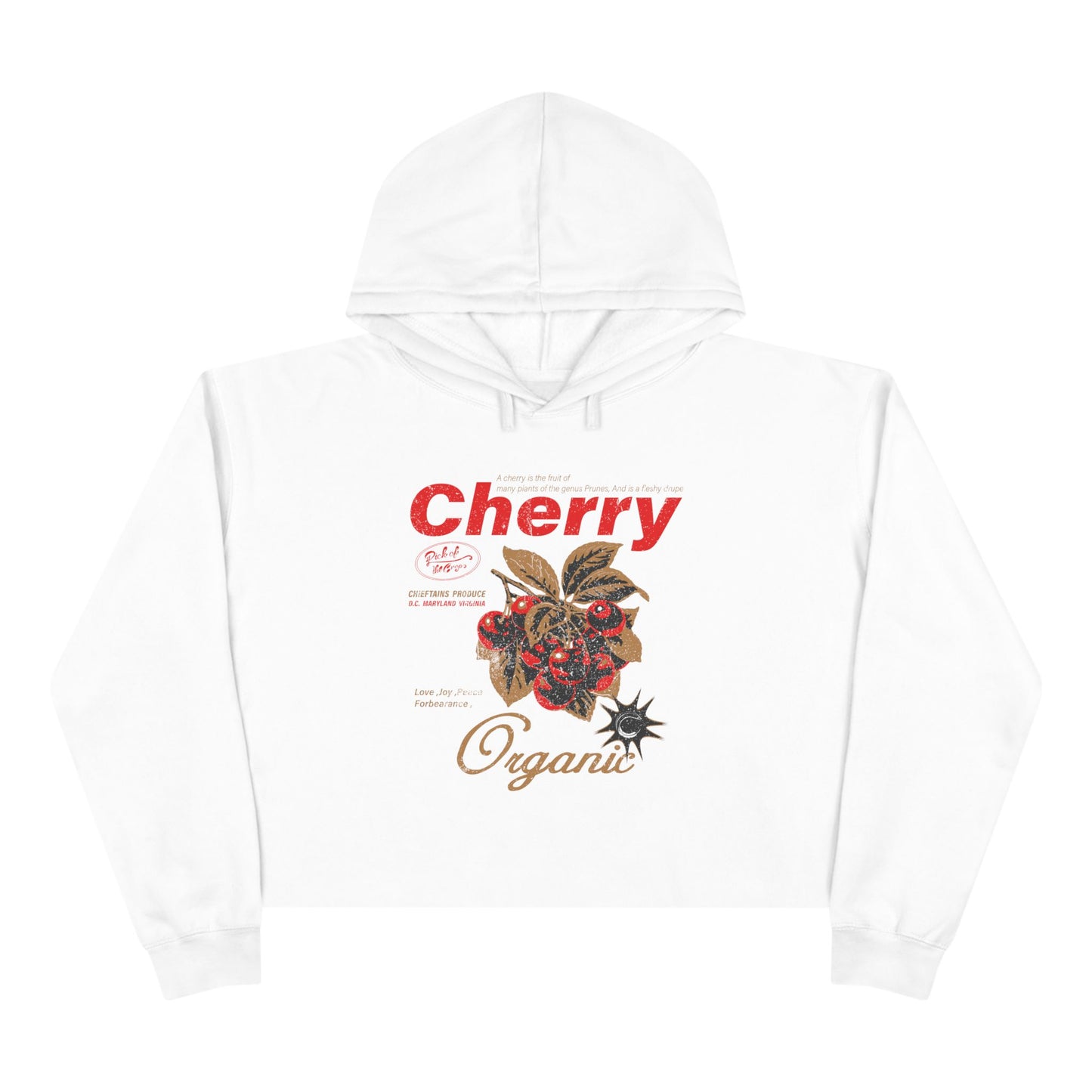 Cherry Graphic Crop Hoodie pick of the crops
