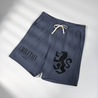 Chieftain Athleisure Sweat Shorts —Panther Emblem Casual Fleece Shorts
