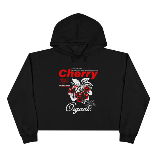 Cherry Graphic Crop Hoodie pick of the crops