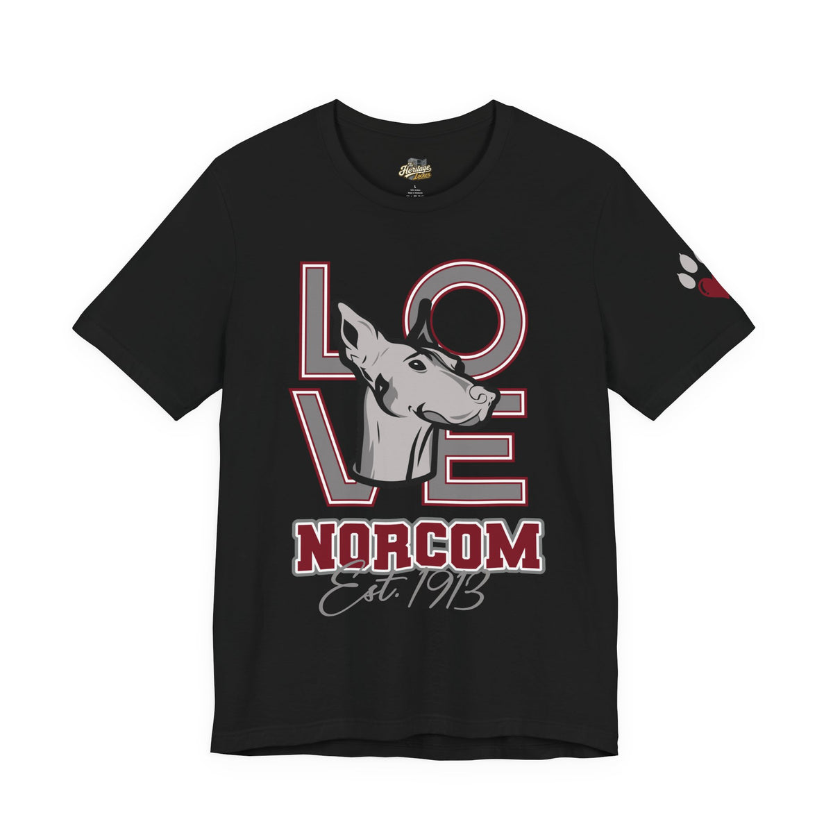 LOVE Norcom Dog T‑Shirt — Established 1913 Dog Lover Tee