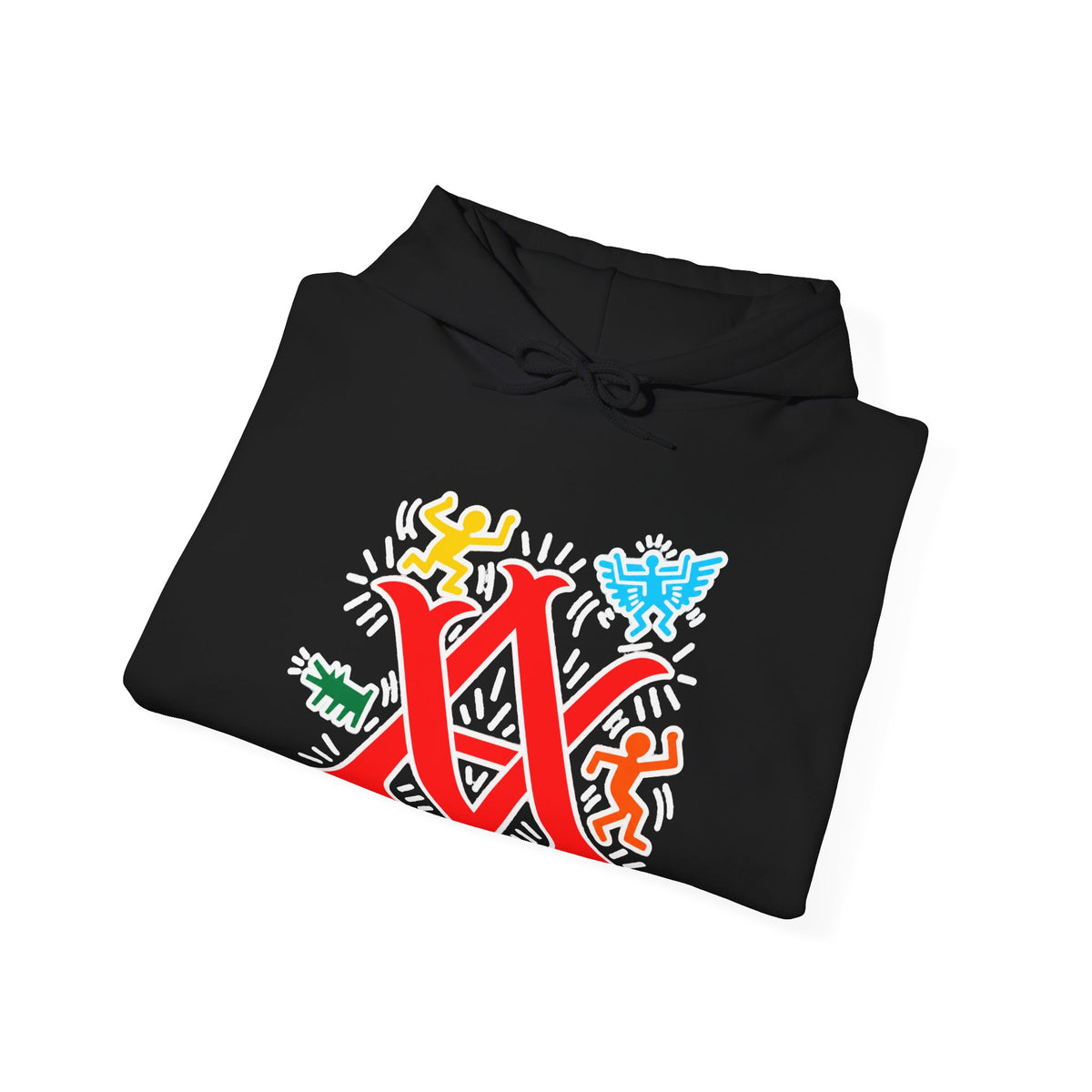 Abstract Vision Monogram Graphic Hoodie