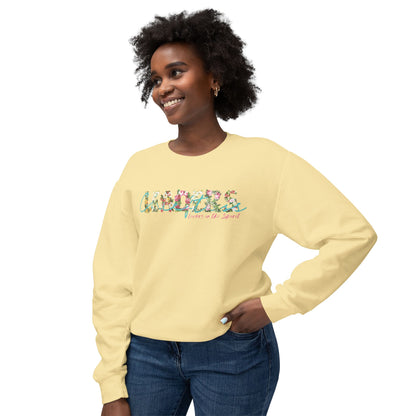 Floral Lightweight Crewneck Sweatshirt