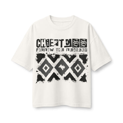Graphic Tee — 'Chiefess Follow The Flow' Black 1982 Vintage-Style Women's T-Shirt