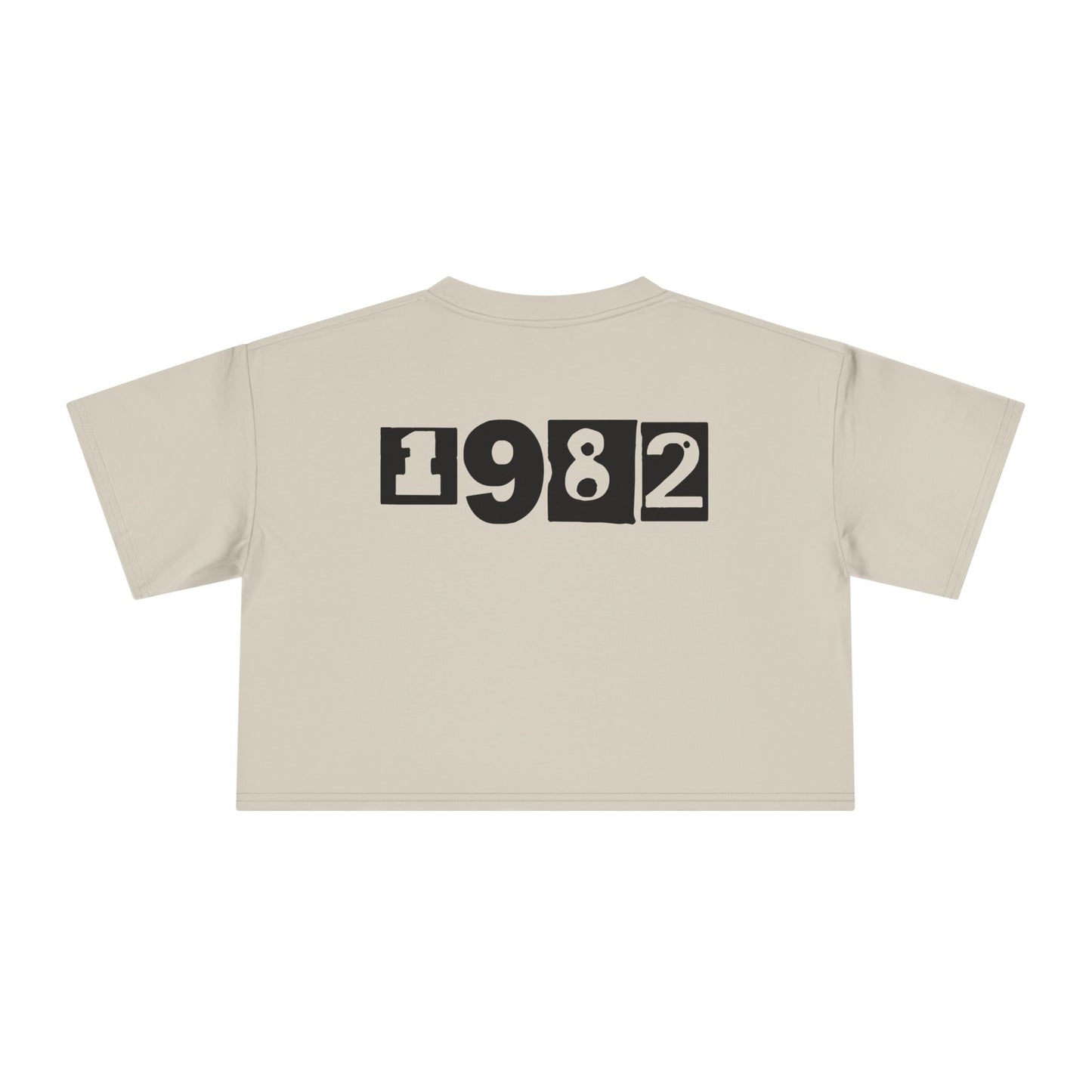 Crop Tee — Rustic Tribal Graphic "Crafted From the Ashes"