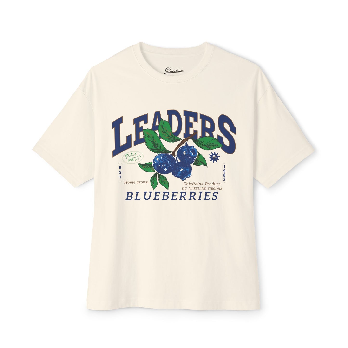 Leaders Blueberries Tee — pick of the crops collection