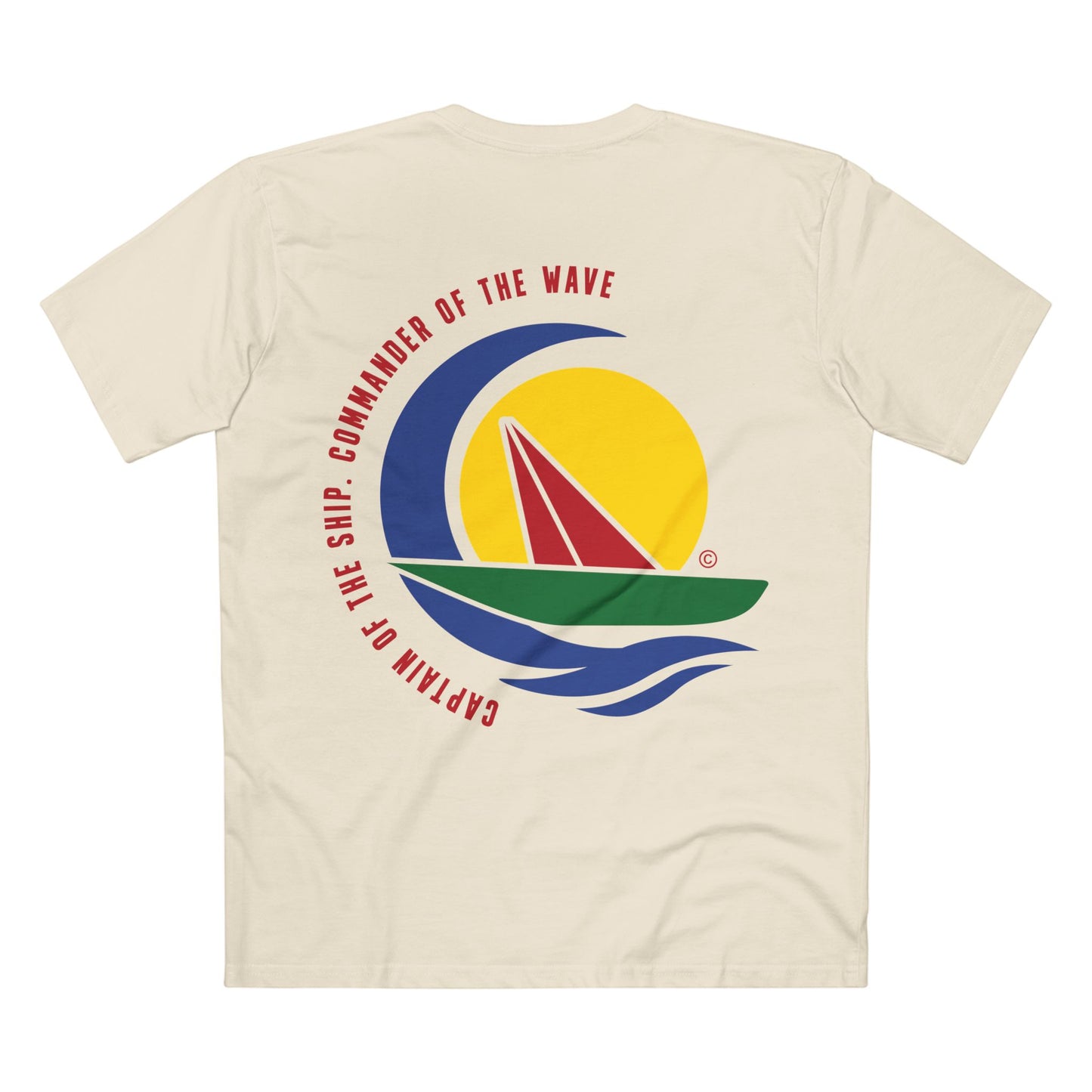 Chieftain Sailing Tee — Captain of the Ship Nautical Graphic T‑Shirt