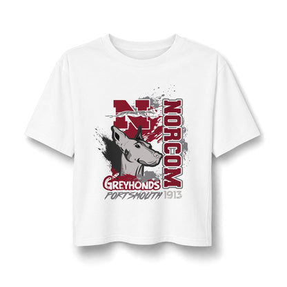 Norcom Greyhounds Women's Boxy Tee — Portsmouth 1913 School Spirit
