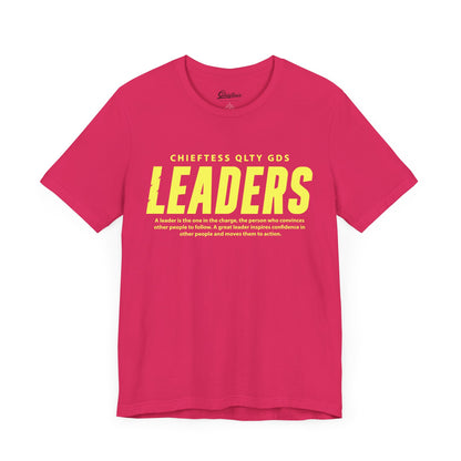 Leaders Unisex Jersey Tee - Empowering Green Tee for Leadership