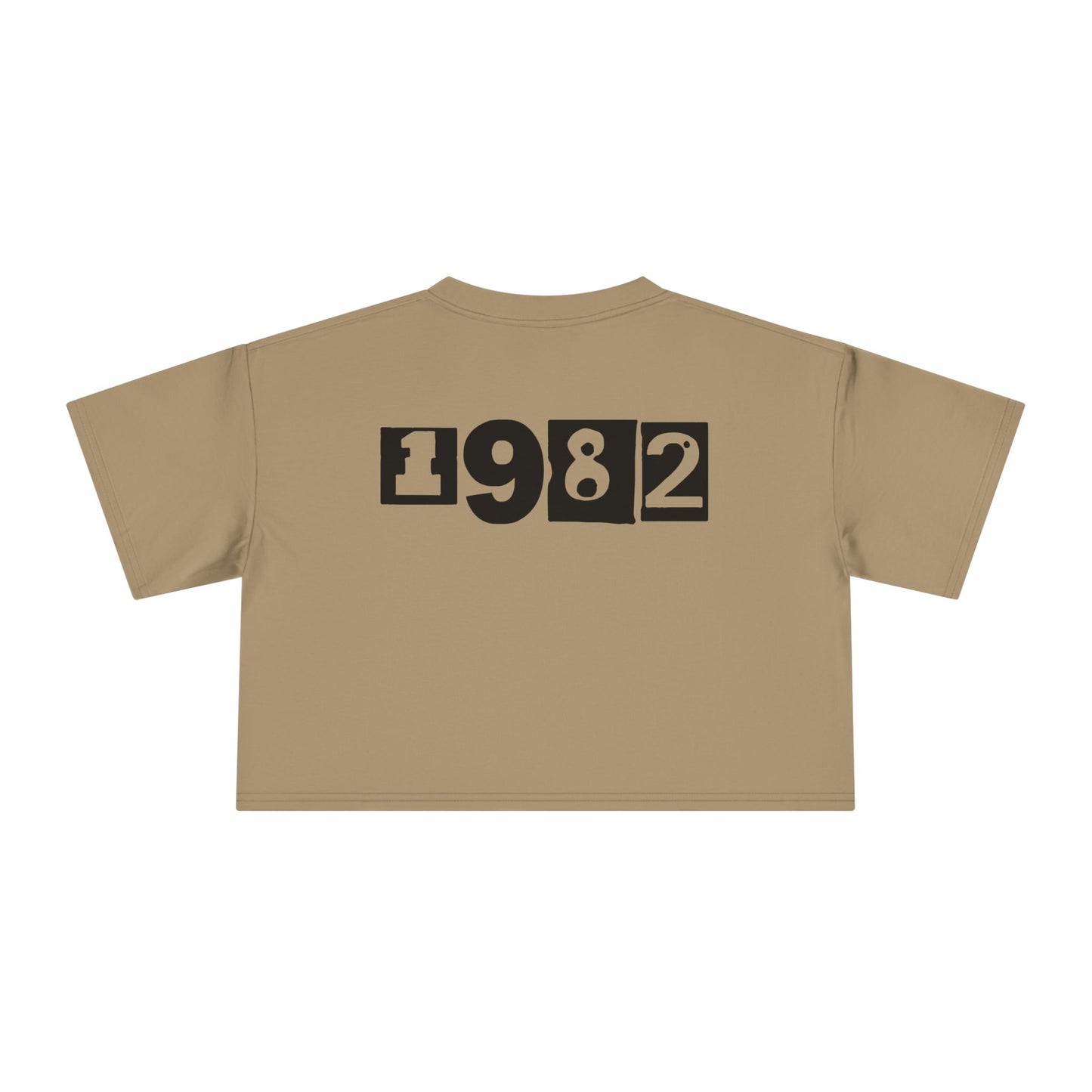 Crop Tee — Rustic Tribal Graphic "Crafted From the Ashes"