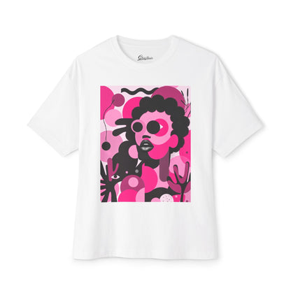 Bold Chieftess Graphic Oversized Tee - Trendy Statement T-Shirt for Everyday Style