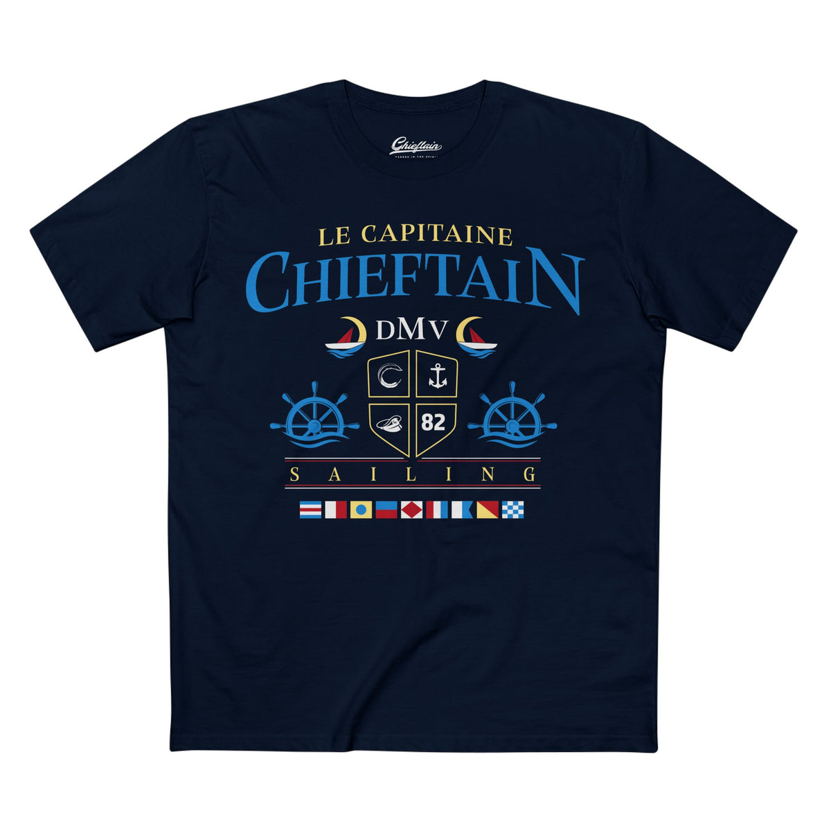 Chieftain Sailing T-Shirt — Le Capitaine Nautical Crew Tee