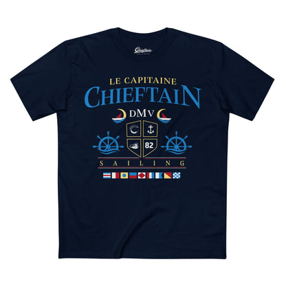 Chieftain Sailing T-Shirt — Le Capitaine Nautical Crew Tee