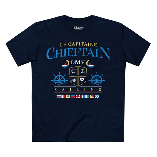Chieftain Sailing T-Shirt — Le Capitaine Nautical Crew Tee