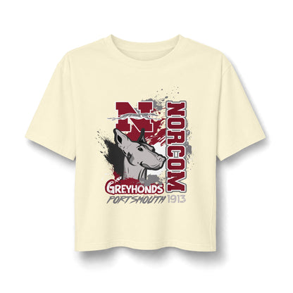 Norcom Greyhounds Women's Boxy Tee — Portsmouth 1913 School Spirit