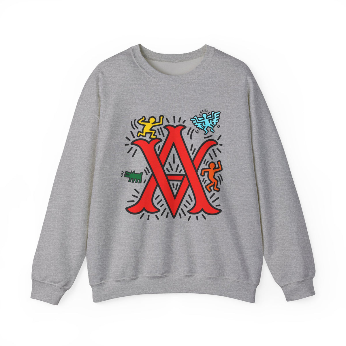 Abstract Vision Graphic Crewneck Sweatshirt