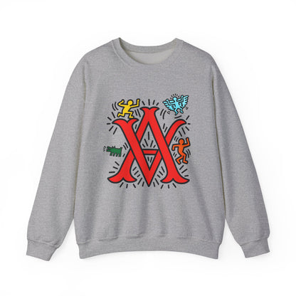 Abstract Vision Graphic Crewneck Sweatshirt